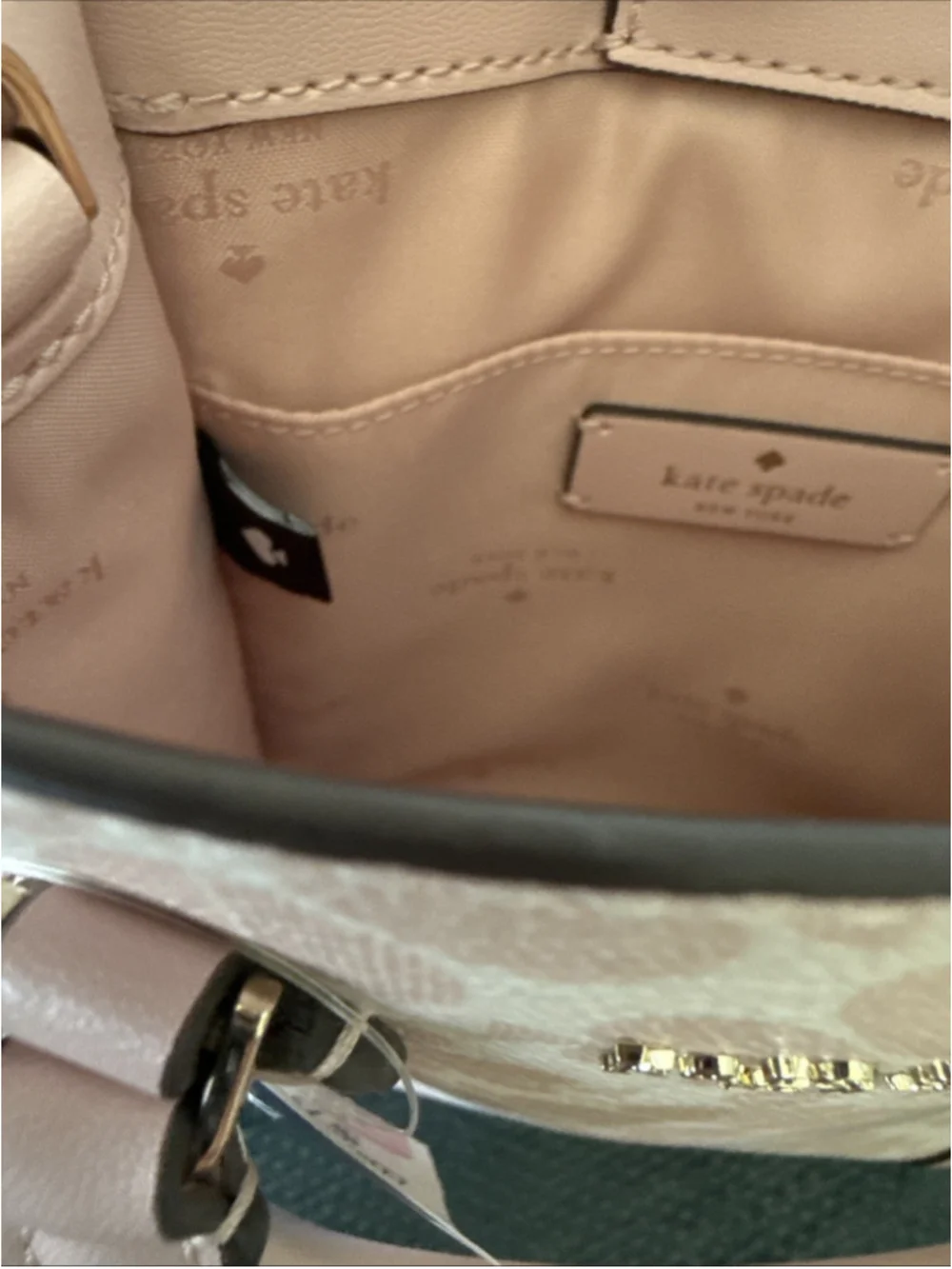 Kate Spade Flower Mini Tote Rose Pink Smoke 2 Tone Crossbody Bag NWT $329